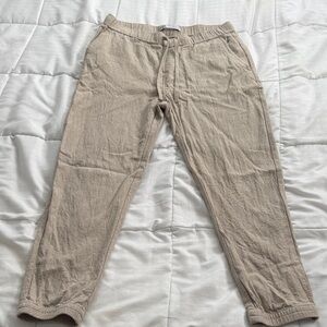 Zara Men's Beige Sweatpants